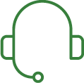 Virtual Care Support Icon - Support Headset